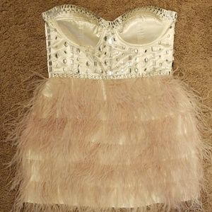 Ostrich feather dress